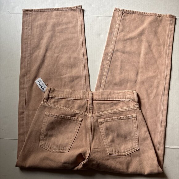 Old Navy Women’s Pink Mid Rise Baggy Wide Leg Jeans Size 2 NWT - Picture 4 of 9